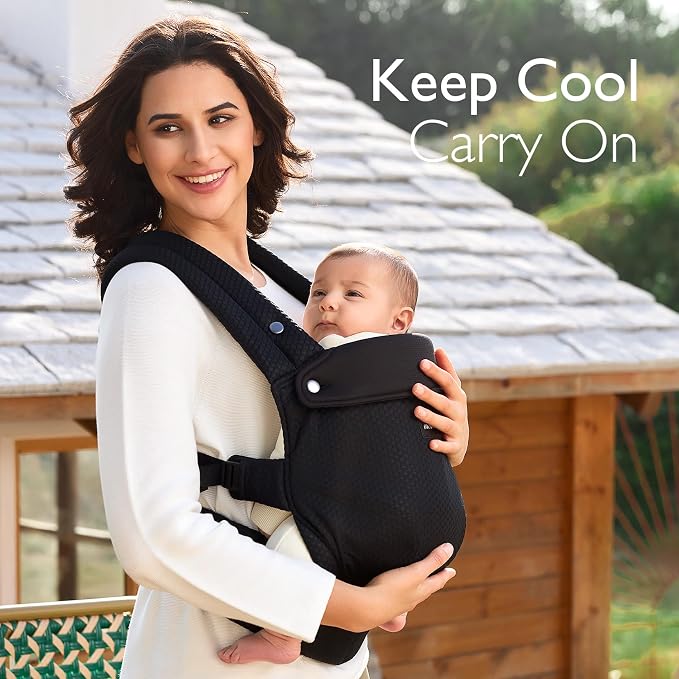 Momcozy Breathable Mesh Baby Carrier, Ergonomic and Lightweight Infant Carrier - Image 4