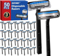 CXYARY 50 Pcs 3 Blade Disposable Razors by CXYARY