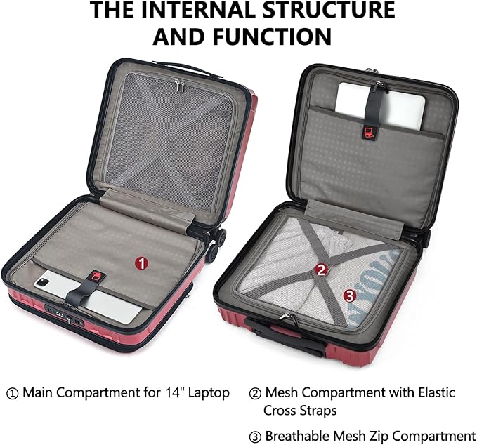 TydeCkare 16" Carry on Luggage - Image 5