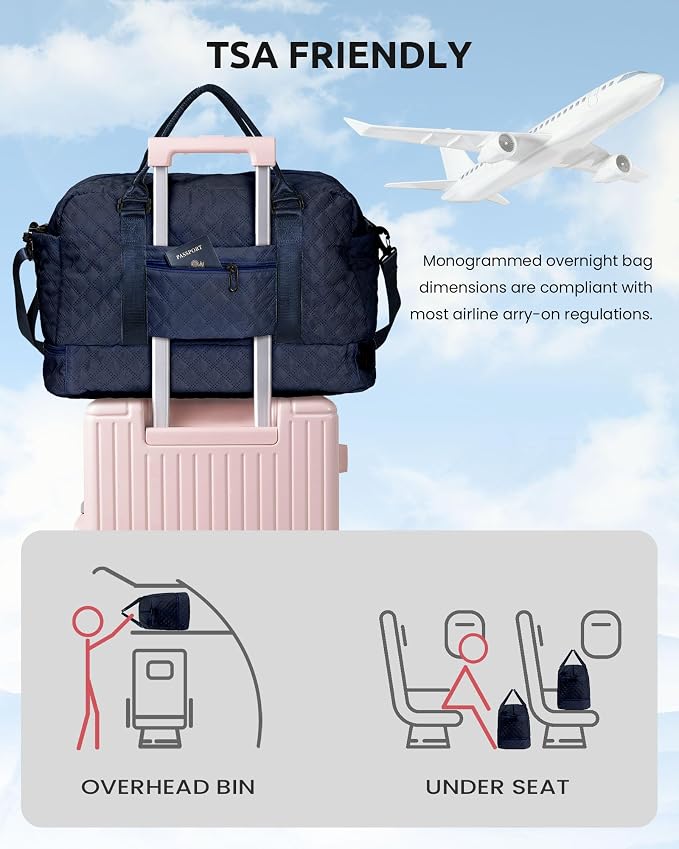 Gifts for Granddaughter-Initial Duffle Bag - Image 4