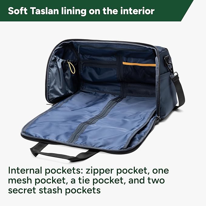 Halfday Convertible 2-in-1 Premium Garment Duffel Weekender Bag 40L | - Image 3