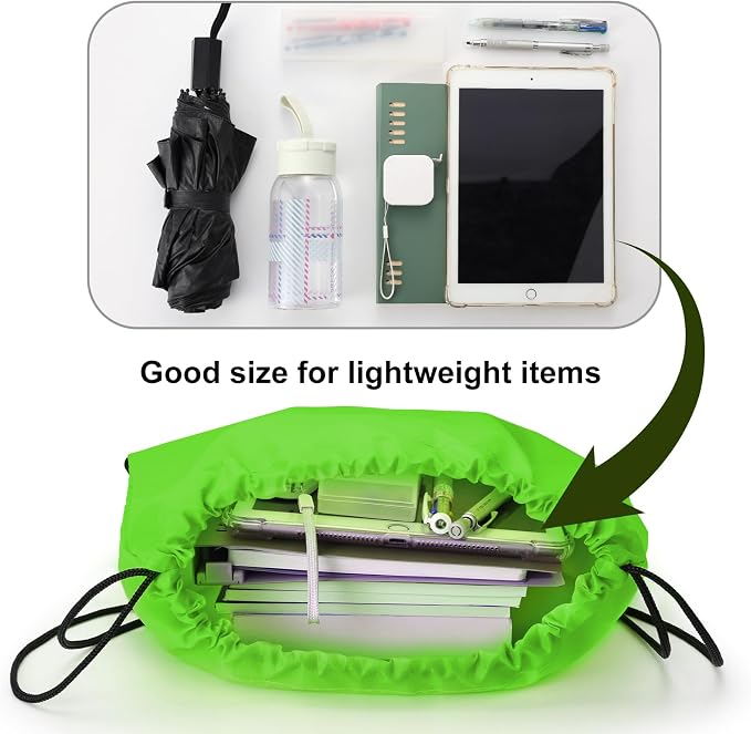60 Pieces Drawstring Backpack Bags Sports Sackpack Bulk Cinch Gym Bag - Image 2
