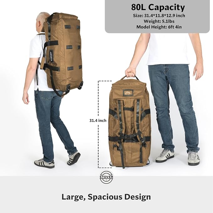 STOVER 80L Rolling Duffel Bag - Image 8