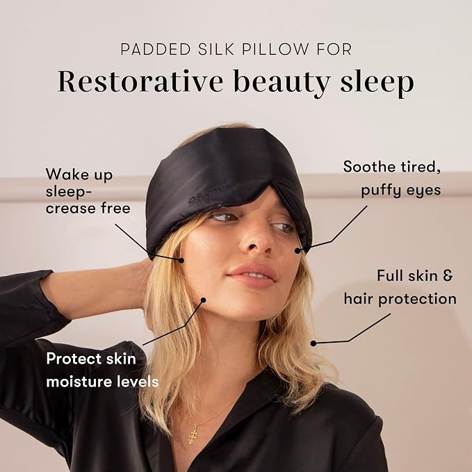 DROWSY Silk Sleep Mask. Face-Hugging, Padded Silk Cocoon - Image 3