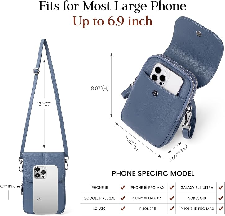 befen Genuine Leather Small Crossbody Bags - Image 5