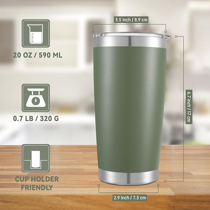 20 oz Tumbler Stainless Steel Tumblers - Image 5