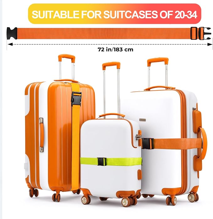 Luggage Straps for Suitcases TSA Approved, Travel Belt Suitcase Belt, Suitcase - Image 3