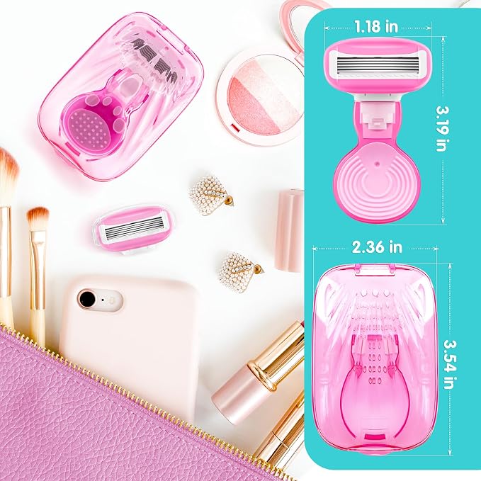 DreamGenius Travel Razors for Women Include 1 Handle and 5 Cartridges, Extra - Image 8