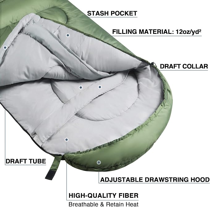 Atarashi Camping Sleeping Bag- 4 Seasons - Image 3