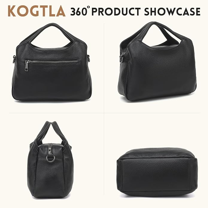 KOGTLA Genuine Leather Purses for Women, Crossbody Shoulder Bags - Image 3