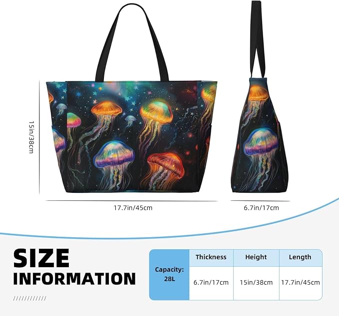Beach Bag for Women Beach Tote Bag Waterproof Sandproof Large Bags - Image 4