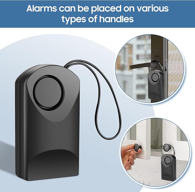 120db Touch Sensor, Door Handle Alarm, Anti Theft Vibration Triggered Portable - Image 6