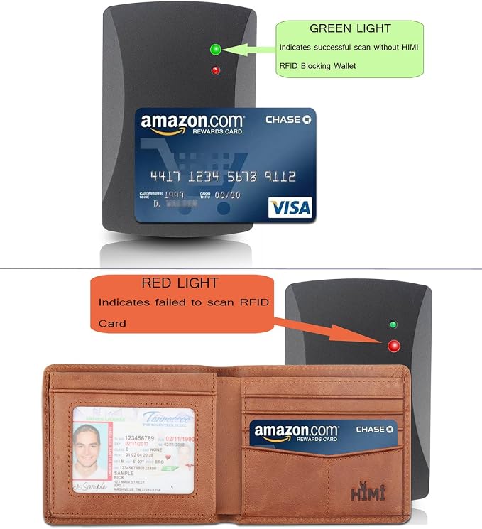 Wallet for Men-Genuine Leather RFID Blocking Bifold Stylish Wallet - Image 5