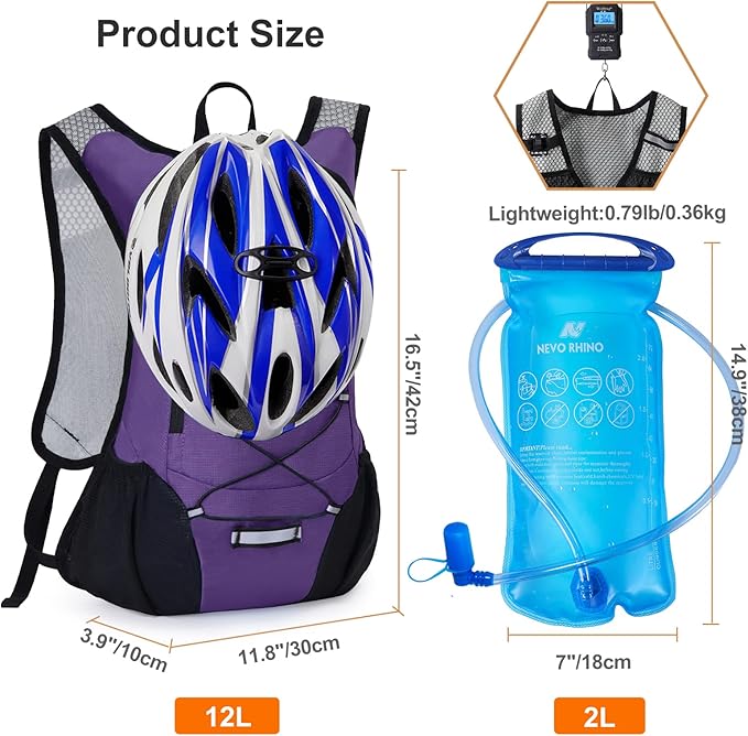 Lightweight Hydration Backpack, Running Backpack - Image 5
