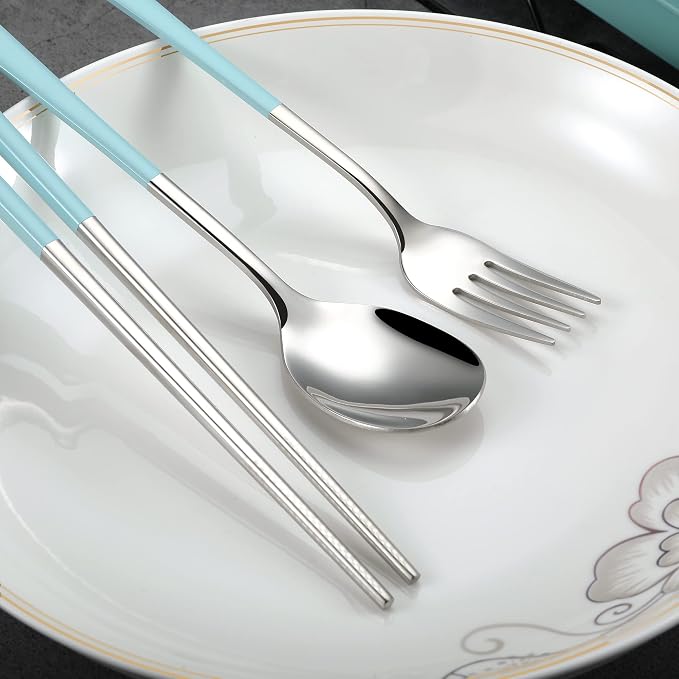 Travel cutlery set, 18/8 stainless steel cutlery, Reusable utensils set - Image 5