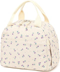 Bluboon Lunch Bag for Women Men Cute Corduroy Lunch Tote Bags Reusable by BLUBOON