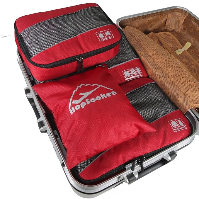 5 Set Packing Cubes for Travel Large Suitcase Luggage Organizer Bags Travel - Image 4