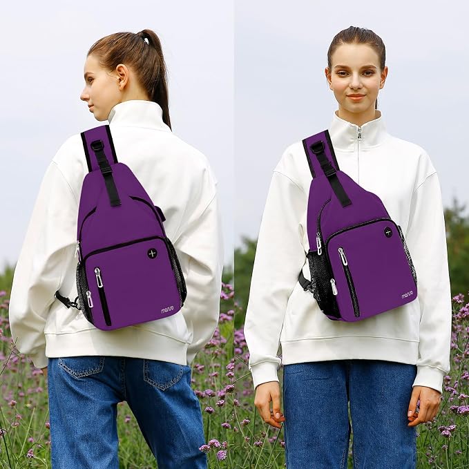 MOSISO Sling Backpack Bag, Crossbody Shoulder Bag Travel Hiking Daypack Chest - Image 6