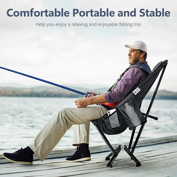 High Back Camping Chair, Outdoor Comfortable Chair - Image 6