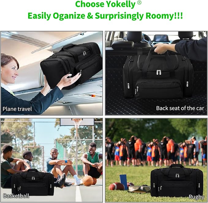Sports Duffel Bag 26 Inch Travel Gym Duffle - Image 6