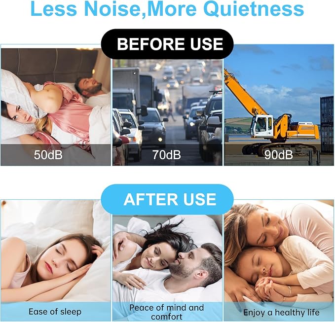 40 PCS Soft Moldable Silicone Earplugs, Reusable Noise Cancelling Earplugs - Image 7