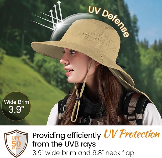 ZOORON Sun Hat for Men Women Fishing Hat - Image 3