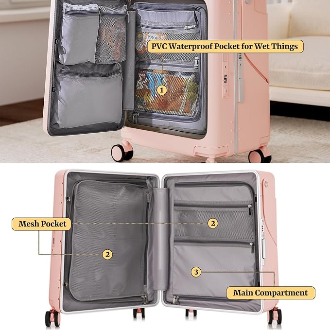 20" Hardshell Carry On Suitcase - Image 3