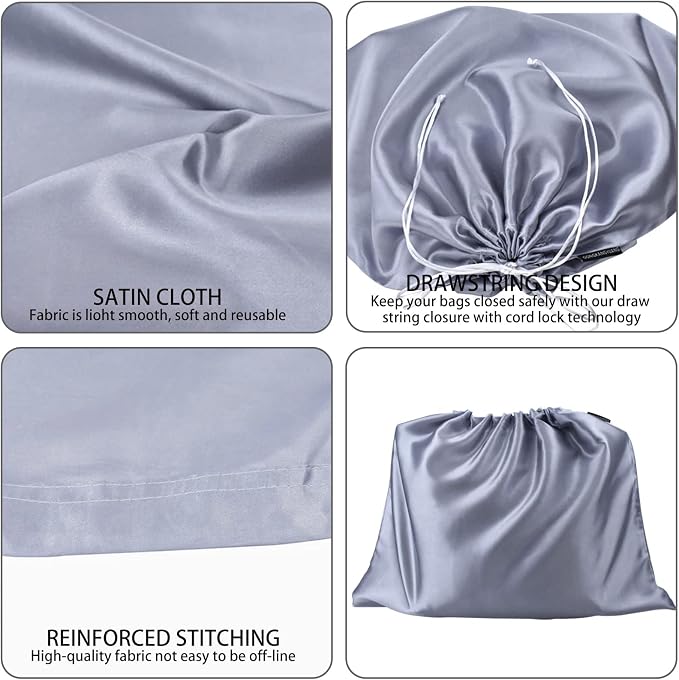 6 Pack Dust Bags for Handbags Silk Dust Cover Bag for Handbags Purses Shoes - Image 6
