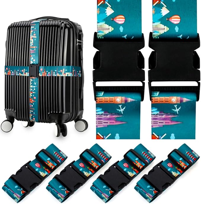 Adjustable Travel Luggage Strap Suitcase Belt Travel Bag Accessories 1.96 in W by Gutsdoor