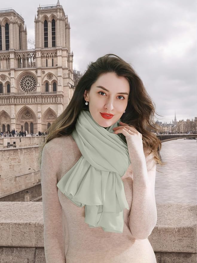 VENVSBEE Shawl Wraps for Women, Travel Scarf Soft Blanket Wrap Pashmina Travel - Image 3