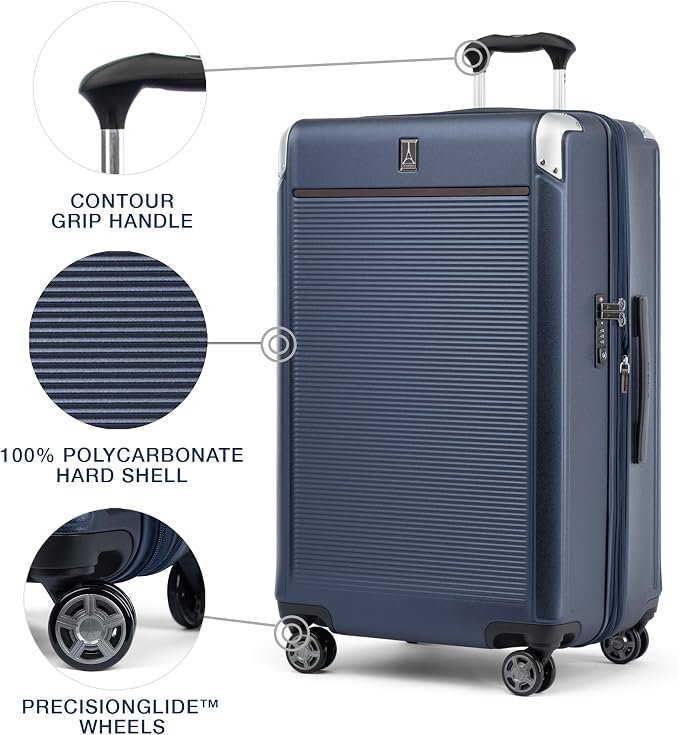 Travelpro Platinum Elite Hardside Expandable Checked Luggage, 8 Wheel Spinner - Image 3