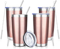 20oz Tumbler with Straw and Brush, Stainless Steel Vacuum Insulated tumbler by Unknown