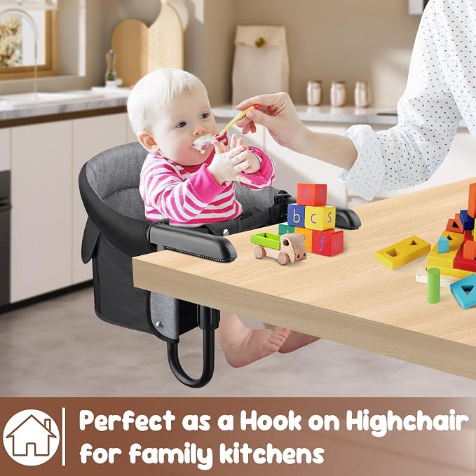 Hook On High Chair for Baby Toddlers, Attach to Fast Table Chairs, Portable - Image 6