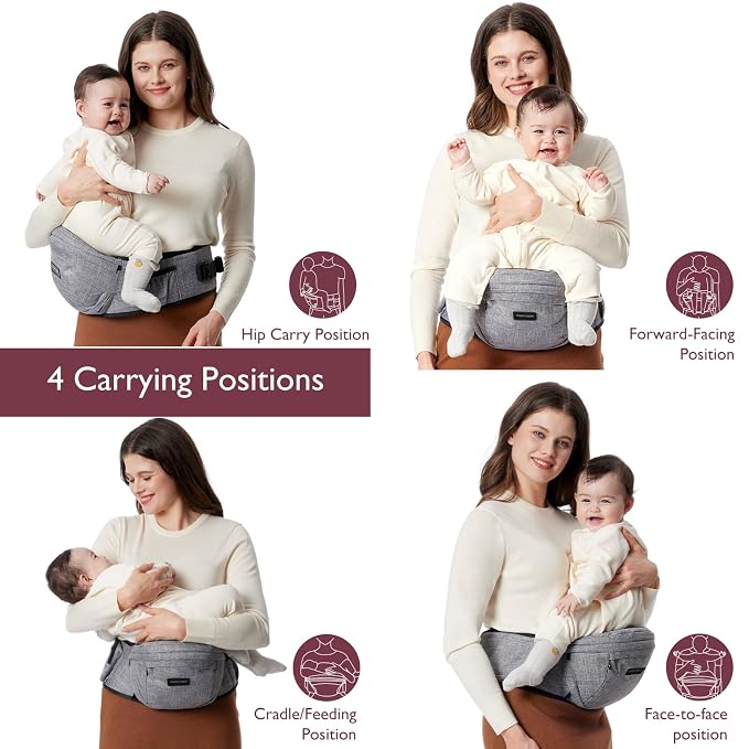 Momcozy Hip Seat Baby Carrier - Image 7