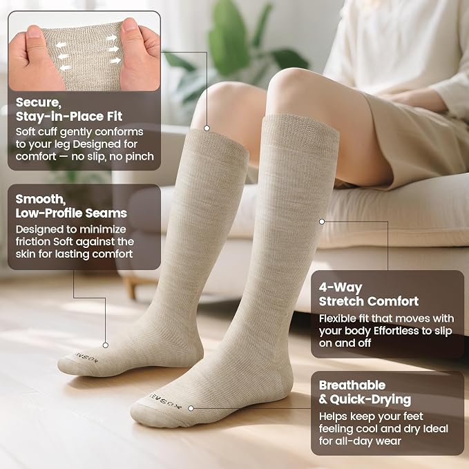 LEVSOX Merino Wool Compression Socks - Image 4