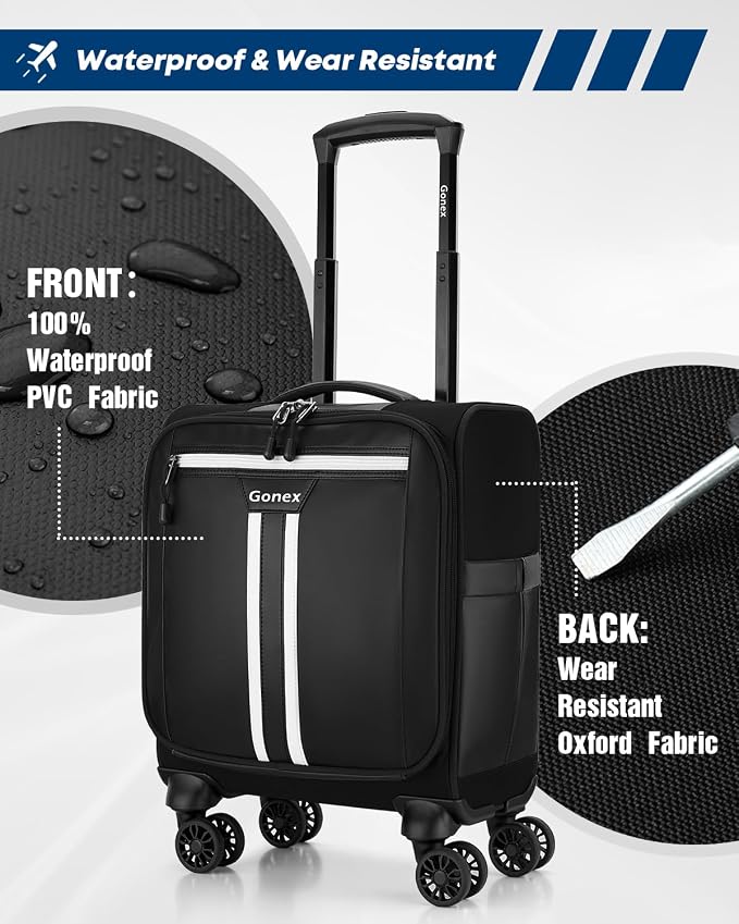 Gonex 16 inch Underseat Carry On Luggage - Image 2