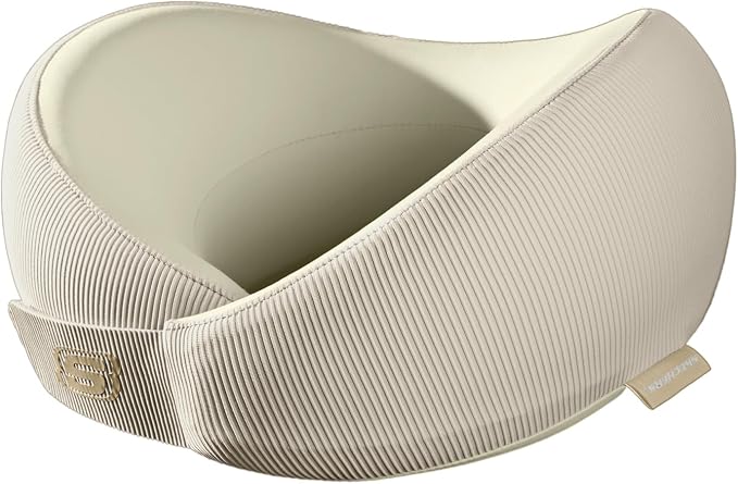 Skechers Men's Memory Foam Neck Pillow, Comfortable & Breathable Travel Pillow by Skechers