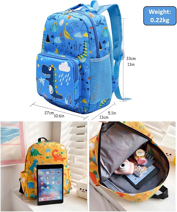 POWOFUN13 inch Kids Toddler Preschool Travel Backpack Cute Cartoon Backpack - Image 3