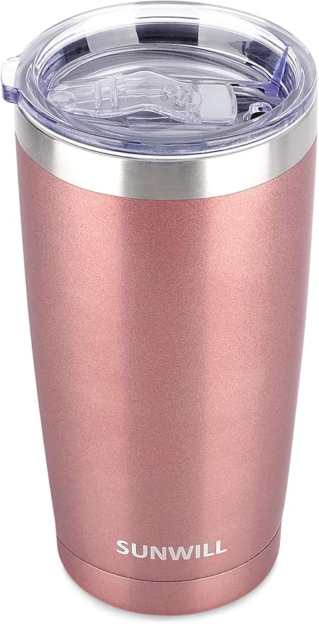 SUNWILL Travel Coffee Tumbler 20 oz, Insulated Mug by SUNWILL
