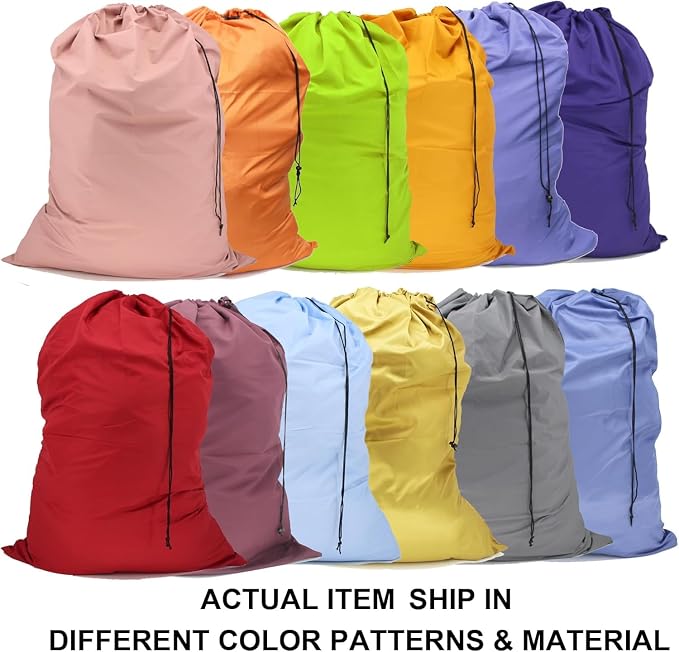 Extra Large Laundry Bag 18Pcs, Varied Colors, Travel Laundry Bags - Image 2