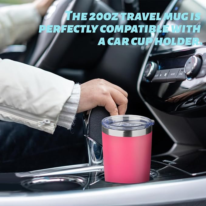 20oz Tumbler with Straw and Brush, Stainless Steel Vacuum Insulated tumbler - Image 4