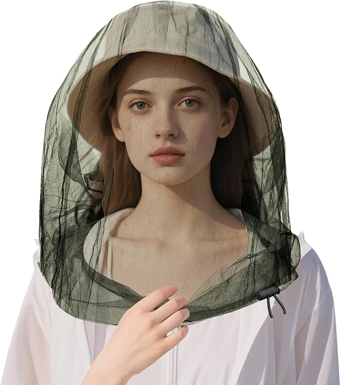 Oversized Mosquito Net 42 x 25 Inches Ultra Large Mosquito Head Net Face Neck by Unknown