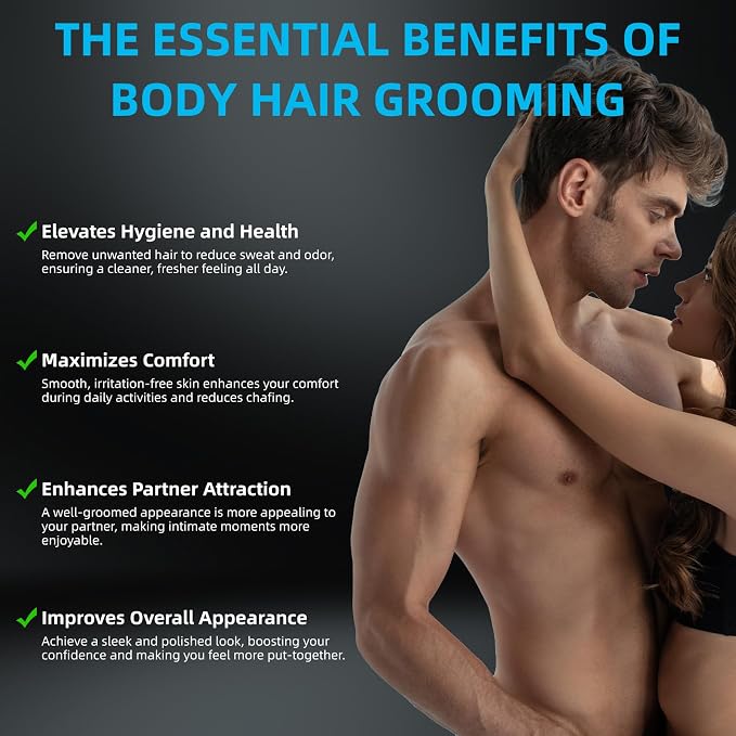 INVJOY Manscape Body Trimmer for Men, Waterproof Electric Razor/Shavers - Image 4