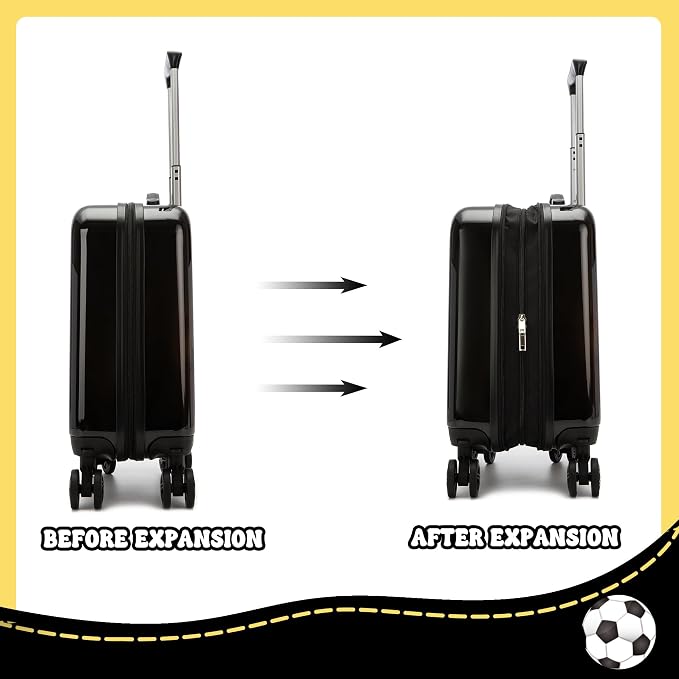 Kids Football Suitcase Set for Boys Hardside Luggage - Image 7