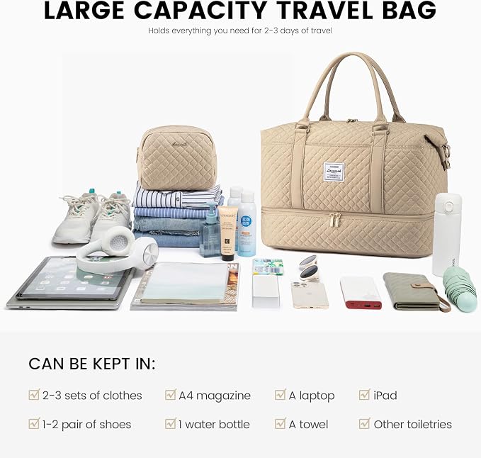 LOVEVOOK Travel Duffle Bag, Weekender Bags - Image 7