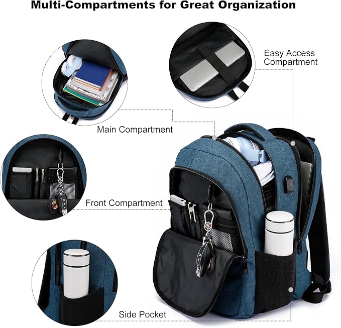 Backpack for Boys Men, School Backpack for Teens Girls, Lightweight Casual High - Image 2
