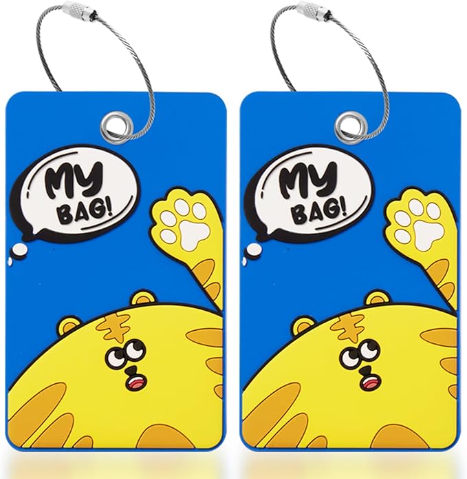 2PCS 2303 Bright Silicone Luggage tag by SIVEUMIL