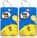 2PCS 2303 Bright Silicone Luggage tag by SIVEUMIL