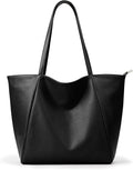 KALIDI Large Tote Bag Vegan Leather Casual Zipper Work Bag Weekender Hobo by KALIDI