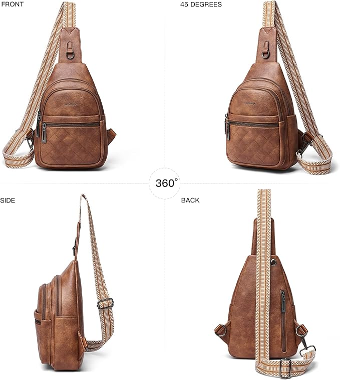 Sling Bag For Women Fanny Pack Crossbody Travel Shoulder Belt Bags Tote - Image 7